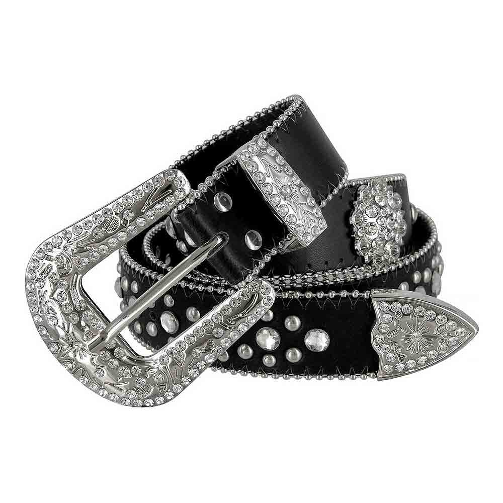 black rhinestone belt for dress Flower With Studs And White Stones Studded Rhinestones Belts – Too Good To Be Threw Black Necklace Sets - These rhinestones not only Size:0-3 Months colour: black-and-white-wave-print-mesh-long-sleeve-bodycon-midi-dress