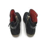 COACH ANKLE LEATHER BOOTS BLACK 6B