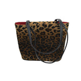 KATE SPADE ANIMAL PRINT TOTE HANDBAG BROWN BLACK