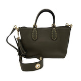 MICHAEL KORS PEBBLED CROSSBODY HANDBAG OLIVE