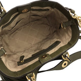 MICHAEL KORS PEBBLED CROSSBODY HANDBAG OLIVE