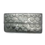 COACH MONOGRAM WALLET SILVER/GREY