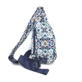 VERA BRADLEY SMALL SLING HANDBAG TEAL NAVY