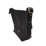 COACH SIGNATURE CANVAS HANDBAG BROWN BLACK