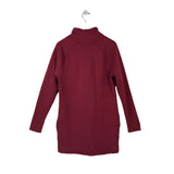 ATHLETA ZIP LONG COWN DRESS ACTIVEWEAR RED MEDIUM