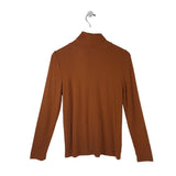 LOFT TURTLE LONG SLEEVE TOP RUST MEDIUM