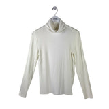LOFT TURTLE LONG SLEEVE TOP WHITE MEDIUM