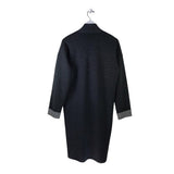 THEORY LONG SLEEVE TUNIC DESIGNER CARDIGAN GREY MEDIUM