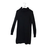 CABI COWL NECK DRESS BLACK MEDIUM