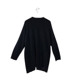 CALVIN KLEIN LONG SLEEVE BUCKLE CARDIGAN BLACK 2X