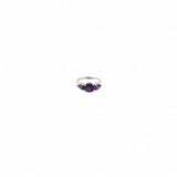 JTV .925 AMETHYST RING SILVER PURPLE 5