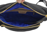 MZ WALLACE NYLON BELT BAG HANDBAG BLACK GOLD