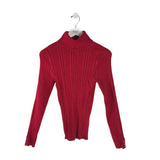 WHITE HOUSE BLACK MARKET TURTLE NECK SWEATER RED MEDIUM