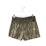 SAKS FIFTH AVENUE MINI SHORTS BLACK GOLD MEDIUM